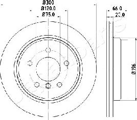 Japanparts DP-0114 - Тормозной диск autospares.lv