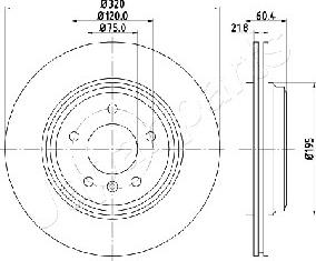 Japanparts DP-0110 - Тормозной диск autospares.lv