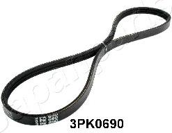 Japanparts DV-3PK0690 - Поликлиновой ремень autospares.lv