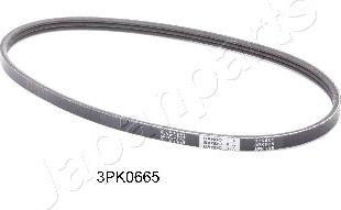 Japanparts DV-3PK0665 - Поликлиновой ремень autospares.lv