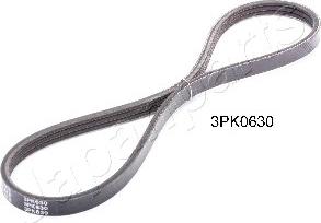 Japanparts DV-3PK0630 - Поликлиновой ремень autospares.lv