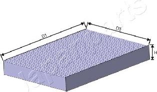 Japanparts FAA-NS26 - Фильтр воздуха в салоне autospares.lv