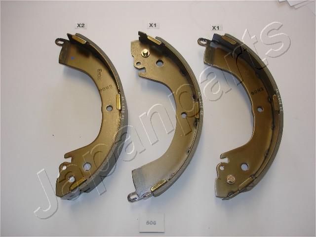 Japanparts GF-506AF - Комплект тормозных колодок, барабанные autospares.lv