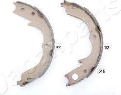 Japanparts GF-515AF - Комплект тормозов, ручник, парковка autospares.lv