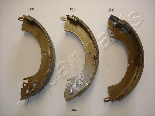 Japanparts GF-589AF - Комплект тормозных колодок, барабанные autospares.lv