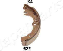 Japanparts GF-622AF - Комплект тормозных колодок, барабанные autospares.lv