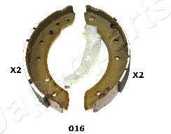 Japanparts GF-016AF - Комплект тормозных колодок, барабанные autospares.lv