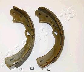 Japanparts GF-138AF - Комплект тормозных колодок, барабанные autospares.lv