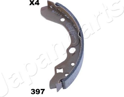 Japanparts GF-397AF - Комплект тормозных колодок, барабанные autospares.lv