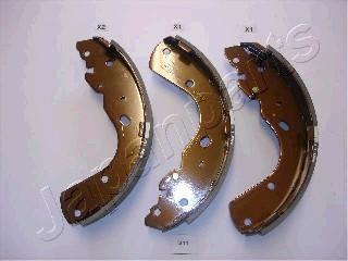 Japanparts GF-311AF - Комплект тормозных колодок, барабанные autospares.lv