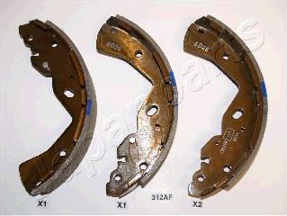 Japanparts GF-312AF - Комплект тормозных колодок, барабанные autospares.lv