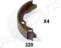 Japanparts GF-320AF - Комплект тормозов, ручник, парковка autospares.lv