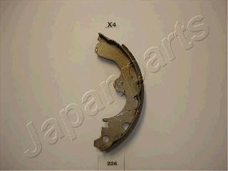 Japanparts GF-236AF - Комплект тормозных колодок, барабанные autospares.lv