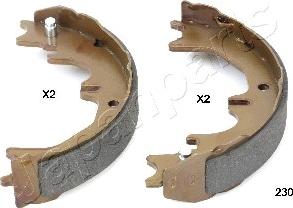 Japanparts GF-230AF - Комплект тормозов, ручник, парковка autospares.lv