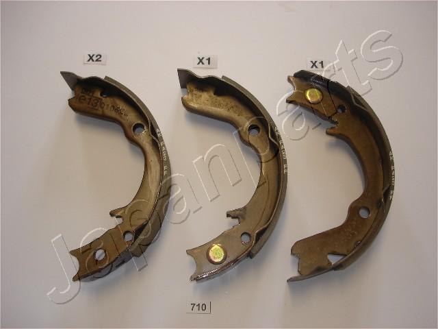 Japanparts GF-710AF - Комплект тормозов, ручник, парковка autospares.lv