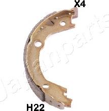 Japanparts GF-H22AF - Комплект тормозов, ручник, парковка autospares.lv