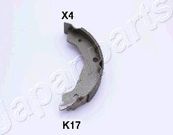 Japanparts GF-K17AF - Комплект тормозов, ручник, парковка autospares.lv