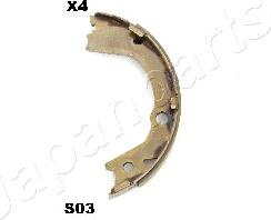 Japanparts GF-S03AF - Комплект тормозов, ручник, парковка autospares.lv