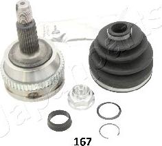 Japanparts GI-167 - Шарнирный комплект, ШРУС, приводной вал autospares.lv