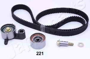 Japanparts KDD-221 - Комплект зубчатого ремня ГРМ autospares.lv