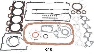 Japanparts KM-K06 - Комплект прокладок, двигатель autospares.lv