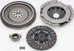 Japanparts KV-206 - Комплект сцепления autospares.lv