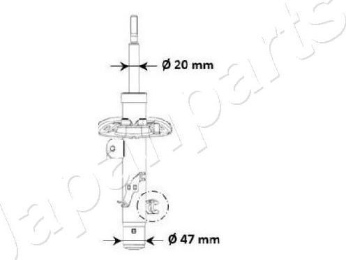 Japanparts MM-00940 - Амортизатор autospares.lv