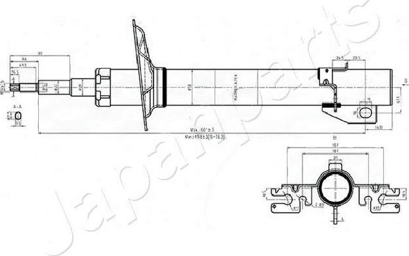 Japanparts MM-00552 - Амортизатор autospares.lv