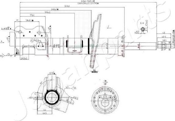 Japanparts MM-00158 - Амортизатор autospares.lv