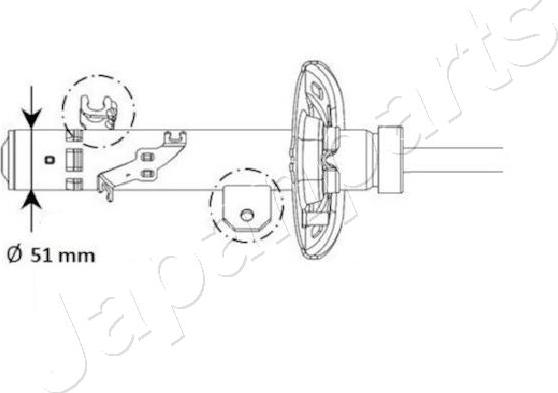 Japanparts MM-01130 - Амортизатор autospares.lv