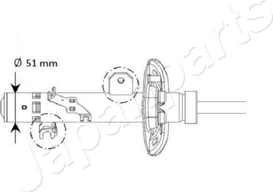 Japanparts MM-01131 - Амортизатор autospares.lv