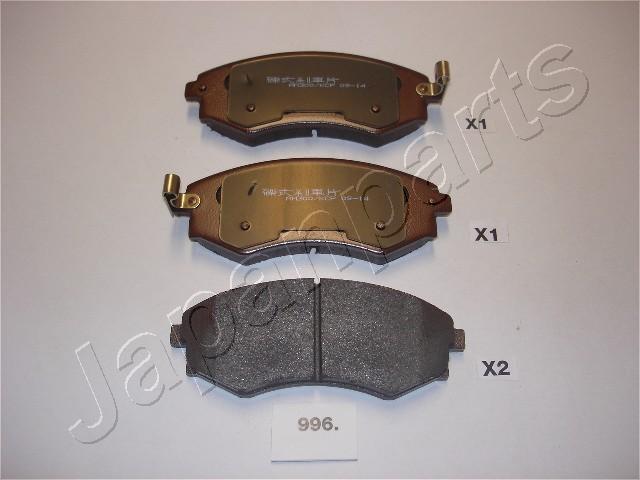 Japanparts PA-996AF - Тормозные колодки, дисковые, комплект autospares.lv