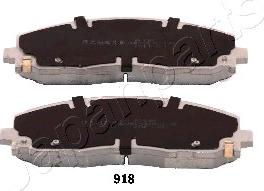 Japanparts PA-918AF - Тормозные колодки, дисковые, комплект autospares.lv