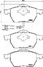 Japanparts PA-0906AF - Тормозные колодки, дисковые, комплект autospares.lv