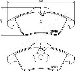 Japanparts PA-0537AF - Тормозные колодки, дисковые, комплект autospares.lv