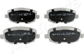 Japanparts PA-0025AF - Тормозные колодки, дисковые, комплект autospares.lv