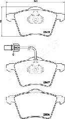 Japanparts PA-0314AF - Тормозные колодки, дисковые, комплект autospares.lv