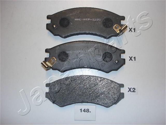 Japanparts PA-148AF - Тормозные колодки, дисковые, комплект autospares.lv