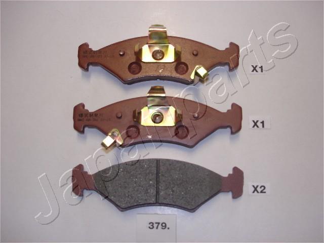 Japanparts PA-379AF - Тормозные колодки, дисковые, комплект autospares.lv