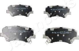 Japanparts PA-K24AF - Тормозные колодки, дисковые, комплект autospares.lv