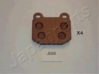 Japanparts PP-506AF - Тормозные колодки, дисковые, комплект autospares.lv