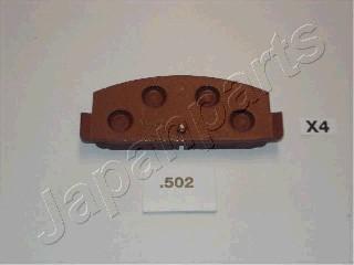 Japanparts PP-502AF - Тормозные колодки, дисковые, комплект autospares.lv