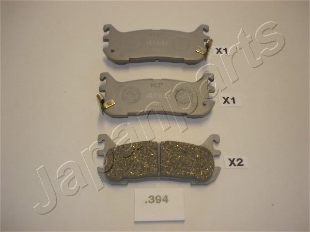 Japanparts PP-394AF - Тормозные колодки, дисковые, комплект autospares.lv