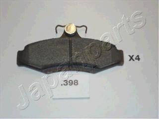 Japanparts PP-398AF - Тормозные колодки, дисковые, комплект autospares.lv