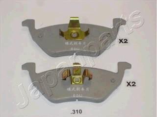 Japanparts PP-310AF - Тормозные колодки, дисковые, комплект autospares.lv