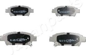 Japanparts PP-258AF - Тормозные колодки, дисковые, комплект autospares.lv