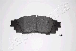 Japanparts PP-234AF - Тормозные колодки, дисковые, комплект autospares.lv