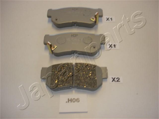 Japanparts PP-H06AF - Тормозные колодки, дисковые, комплект autospares.lv