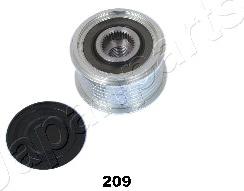 Japanparts RA-209 - Шкив генератора, муфта autospares.lv