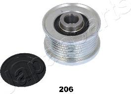 Japanparts RA-206 - Шкив генератора, муфта autospares.lv